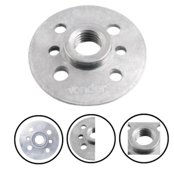 FLANGE ADAPTADORA P/ LIXADEIRA/ESMERILHADEIRA DE 4"-1/2" - 3599000053 VONDER FLANGE ADAPTADORA P/ LIXADEIRA/ESMERILHADEIRA DE 4"-1/2" - 3599000053 VONDER