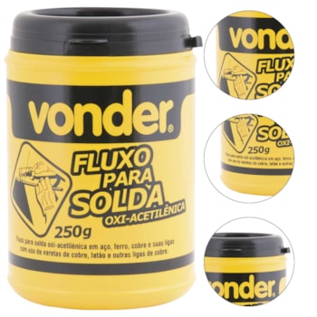 FLUXO SOLDA PRATA 250GR - 0844007300 VONDER FLUXO SOLDA PRATA 250GR - 0844007300 VONDER