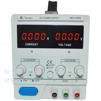 FONTE DE ALIMENTACAO DC REGULADA 4 DIGITOS - MPS-3005B MINIPA FONTE DE ALIMENTACAO DC REGULADA 4 DIGITOS - MPS-3005B MINIPA