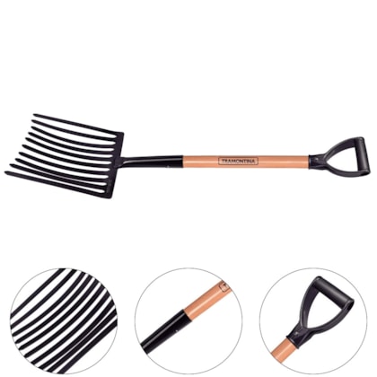 FORCADO P/ CASCALHO 10D C/ CABO 71CM - 77128504 TRAMONTINA FORCADO P/ CASCALHO 10D C/ CABO 71CM - 77128504 TRAMONTINA