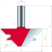 FRESA DE ESQUADRIA COM TRAVA DIAMÊTRO 55MM HASTE 12MM 99-03512 - F03FR02425000 FREUD