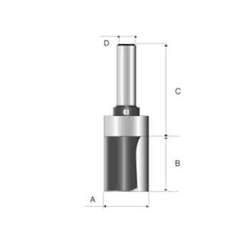 FRESA PARALELA DUPLA C/ ROLAMENTO 1/4 POL. D-02054 MAKITA