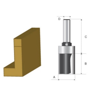 FRESA PARALELA DUPLA C/ ROLAMENTO 1/4 POL. D-02076 MAKITA