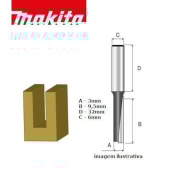 FRESA PARALELA DUPLA HASTE 6MM CORTE 9MM D-09276 - MAKITA FRESA PARALELA DUPLA HASTE 6MM CORTE 9MM D-09276 - MAKITA
