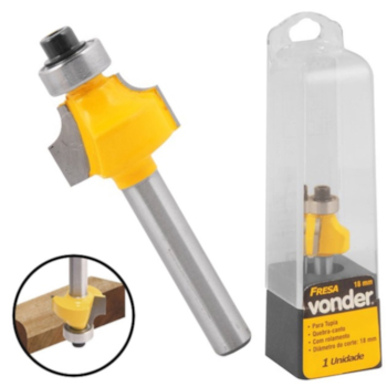 FRESA QUEBRA CANTO C/ ROLAMENTO 18MM - 5314100018 VONDER FRESA QUEBRA CANTO C/ ROLAMENTO 18MM - 5314100018 VONDER