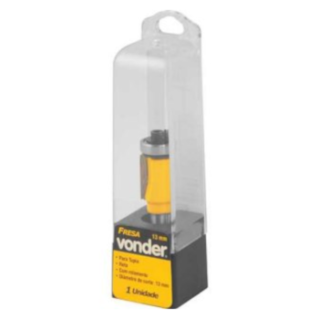 FRESA RETA ACABAMENTO C/ ROLAMENTO 13MM - 5314100013 VONDER FRESA RETA ACABAMENTO C/ ROLAMENTO 13MM - 5314100013 VONDER