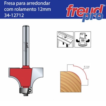 Fresa Tipo Cordão para Tupia Raio 15,8mm 34-12712 Freud