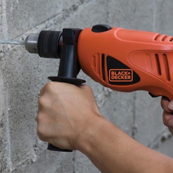 FURADEIRA 1/2" COM IMPACTOR VVR 127V550W - HD500-BR BLACK + DECKER FURADEIRA 1/2" COM IMPACTOR VVR 127V550W - HD500-BR BLACK + DECKER