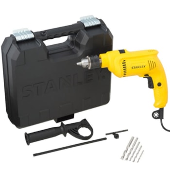 FURADEIRA DE IMPACTO 1/2" 600W COM 5 BROCAS - SDH600KA STANLEY FURADEIRA DE IMPACTO 1/2" 600W COM 5 BROCAS - SDH600KA STANLEY