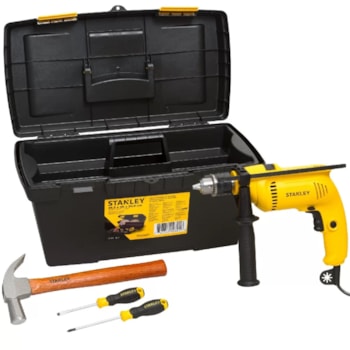 FURADEIRA DE IMPACTO 1/2" 600W COM ACESSORIOS - SDH600K1 STANLEY FURADEIRA DE IMPACTO 1/2" 600W COM ACESSORIOS - SDH600K1 STANLEY