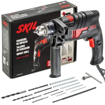 FURADEIRA DE IMPACTO 570W 14 BROCAS - 6555  SKIL FURADEIRA DE IMPACTO 570W 14 BROCAS - 6555  SKIL