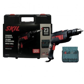 FURADEIRA DE IMPACTO 570W 23 BROCAS 6555 - F0126555J4000 SKIL FURADEIRA DE IMPACTO 570W 23 BROCAS 6555 - F0126555J4000 SKIL