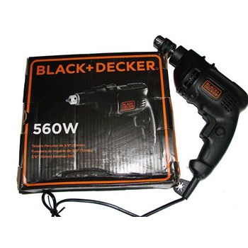 Furadeira de Impacto de 3/8" 560W BD500 BLACK E DECKER Voltagem:127V
