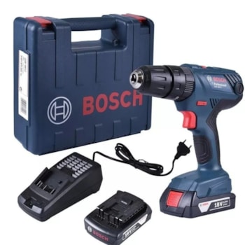 FURADEIRA PARAFUSADEIRA DE IMPACTO 18V + KIT 23 PEÇAS - GSB 180 BOSCH FURADEIRA PARAFUSADEIRA DE IMPACTO 18V + KIT 23 PEÇAS - GSB 180 BOSCH