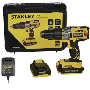 FURADEIRA PARAFUSADEIRA DE IMPACTO BATERIA 20V STDC18LHBK STANLEY