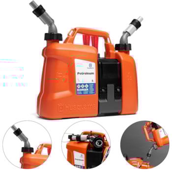 GALÃO / BIDÃO COMBINADO 5L DE GASOLINA + 2,5L DE ÓLEO - 580754201 HUSQVARNA GALÃO / BIDÃO COMBINADO 5L DE GASOLINA + 2,5L DE ÓLEO - 580754201 HUSQVARNA