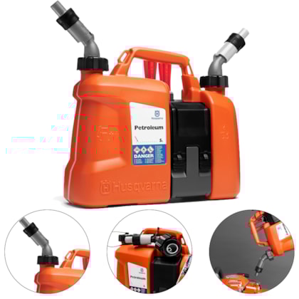 GALÃO / BIDÃO COMBINADO 5L DE GASOLINA + 2,5L DE ÓLEO - 580754201 HUSQVARNA GALÃO / BIDÃO COMBINADO 5L DE GASOLINA + 2,5L DE ÓLEO - 580754201 HUSQVARNA