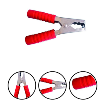 GARRA JACARÉ CLIP 100A GRANDE VERMELHA PC - 405922 WORKER GARRA JACARÉ CLIP 100A GRANDE VERMELHA PC - 405922 WORKER