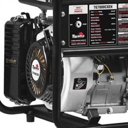 GERADOR A GASOLINA 115/230V 4 TEMPOS BIVOLT TG7000CXEH - 200-007 TOYAMA GERADOR A GASOLINA 115/230V 4 TEMPOS BIVOLT TG7000CXEH - 200-007 TOYAMA
