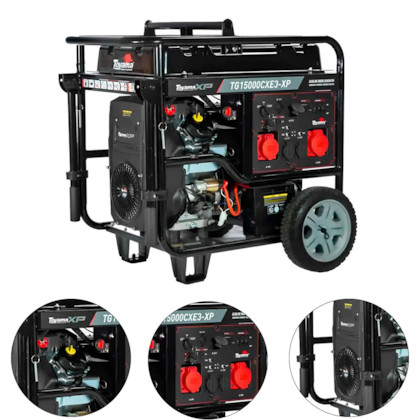 GERADOR A GASOLINA 17 KVA 380V PARTIDA ELETRICA TG15000CXE3-XP - TOYAMA GERADOR A GASOLINA 17 KVA 380V PARTIDA ELETRICA TG15000CXE3-XP - TOYAMA