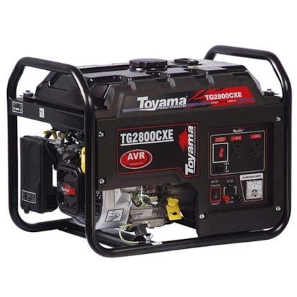 GERADOR A GASOLINA 2.5KVA COM SENSOR DE OLEO PARTIDA - TG2800CX TOYAMA