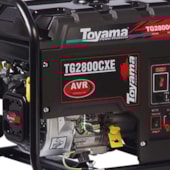 GERADOR A GASOLINA 2.5KVA TOYAMA COM SENSOR DE OLEO PARTIDA TG2800CXE Voltagem:BIVOLT