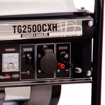 GERADOR A GASOLINA MONOFÁSICO 4 TEMPOS 2200W - TG2500CXH TOYAMA GERADOR A GASOLINA MONOFÁSICO 4 TEMPOS 2200W - TG2500CXH TOYAMA