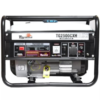 GERADOR A GASOLINA MONOFÁSICO 4 TEMPOS 2200W - TG2500CXH TOYAMA GERADOR A GASOLINA MONOFÁSICO 4 TEMPOS 2200W - TG2500CXH TOYAMA