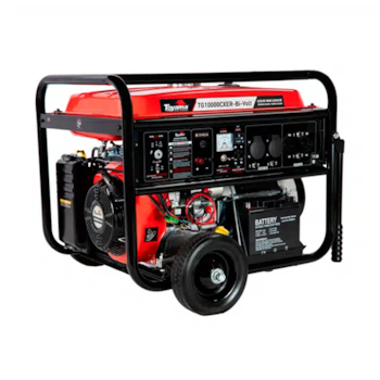 GERADOR A GASOLINA MONOFASICO 8,0KW PARTIDA ELETRICA COM AVR APTO ATS TG10000CXER-BI-VOLT 115V/230V - TOYAMA