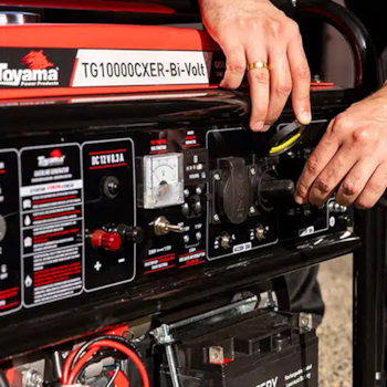 GERADOR A GASOLINA MONOFASICO 8,0KW PARTIDA ELETRICA COM AVR APTO ATS TG10000CXER-BI-VOLT 115V/230V - TOYAMA