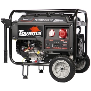 GERADOR A GASOLINA TRIFÁSICO 4T 460cc 16hp - Tg10000cxe3 TOYAMA