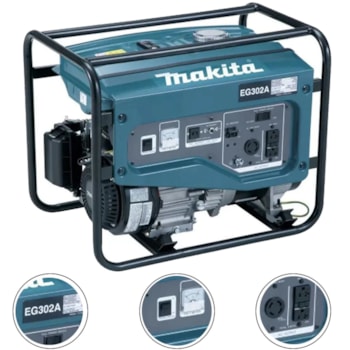 GERADOR DE ENERGIA A GASOLINA 3,0 kW - MAKITA EG302A GERADOR DE ENERGIA A GASOLINA 3,0 kW - MAKITA EG302A