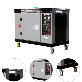 GERADOR DIESEL 7,0KW CABINADO PARTIDA ELETRICA COM AVR APTO ATS TDG8500SLEXP MONOFASICO 115/230V   - TOYAMA