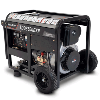 GERADOR DIESEL 7.0KW PARTIDA ELETRICA COM AVR APT TDG8500EXP MONOFASICO 115/230V  -  251-054 TOYAMA