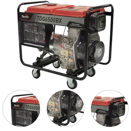 GERADOR DIESEL BIVOLT 5.5KW PARTIDA MANUAL TDG6500BX - 251-044 TOYAMA GERADOR DIESEL BIVOLT 5.5KW PARTIDA MANUAL TDG6500BX - 251-044 TOYAMA