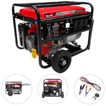 GERADOR ENERGIA A GASOLINA 7,2KVA ELÉTRICA -TG8000CXER TOYAMA GERADOR ENERGIA A GASOLINA 7,2KVA ELÉTRICA -TG8000CXER TOYAMA