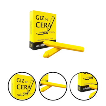 GIZ DE CERA AMARELO 1 X 12 - 75 VULCAFLEX