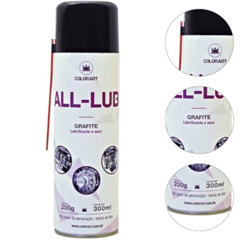 GRAFITE SPRAY 300ML - 00002275 ALL LUB GRAFITE SPRAY 300ML - 00002275 ALL LUB
