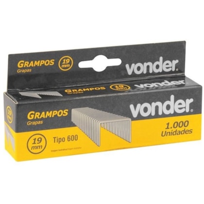 GRAMPO 19MM PARA GPE916 CAIXA C/1000 VONDER GRAMPO 19MM PARA GPE916 CAIXA C/1000 VONDER