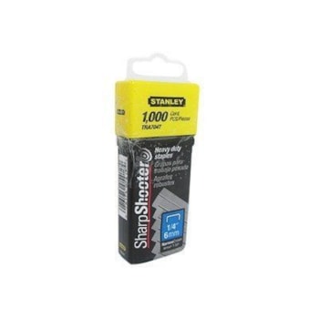 GRAMPOS P/ TRABALHO PESADO 1/4" 6MM TRA704T 1000PC STANLEY GRAMPOS P/ TRABALHO PESADO 1/4" 6MM TRA704T 1000PC STANLEY