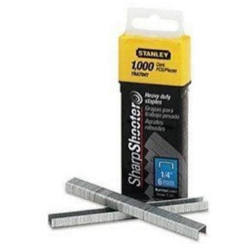 GRAMPOS P/ TRABALHO PESADO 1/4" 6MM TRA704T 1000PC STANLEY GRAMPOS P/ TRABALHO PESADO 1/4" 6MM TRA704T 1000PC STANLEY