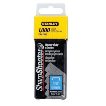 GRAMPOS P/ TRABALHO PESADO 1/4" 6MM TRA704T 1000PC STANLEY