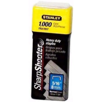 Grampos Pesado 5/16 Com 1000 Peças - 8mm Tra705t Stanley