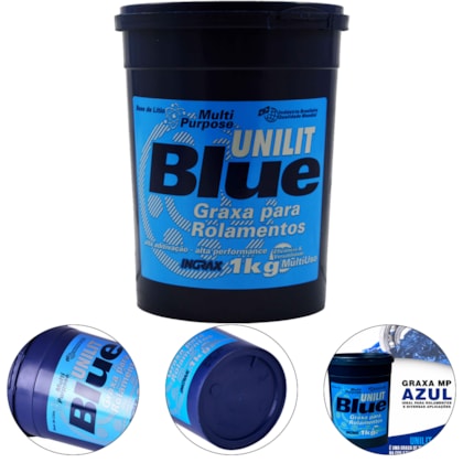 Graxa Azul para Rolamentos e Mancais Unilit Blue-1Kg Ingrax