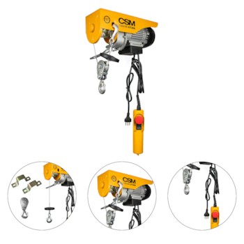 GUINCHO DE COLUNA ELETRICO 100KG / 200KG ELEVACAO 12M / 6M GT MONOFASICO 220V - CSM