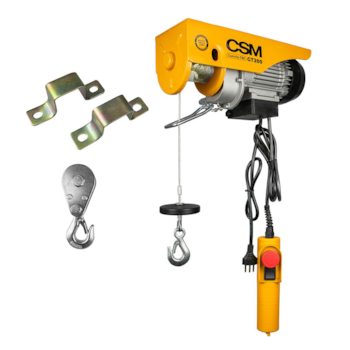 GUINCHO DE COLUNA ELETRICO 100KG / 200KG ELEVACAO 12M / 6M GT MONOFASICO 220V - CSM