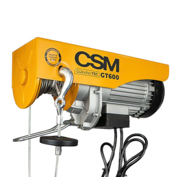 GUINCHO DE COLUNA ELETRICO 300KG / 600KG ELEVACAO 12M / 6M TEC GT MONOFASICO 220V - 71000590 CSM