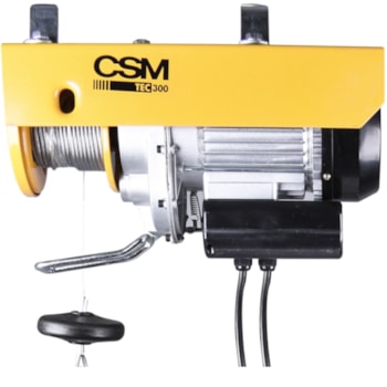 GUINCHO ELÉTRICO DE CABO DE AÇO 300/600 kgf 220v  -  TEC300/600 CSM GUINCHO ELÉTRICO DE CABO DE AÇO 300/600 kgf 220v  -  TEC300/600 CSM