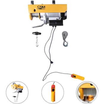 GUINCHO ELÉTRICO DE CABO DE AÇO 300/600 kgf 220v  -  TEC300/600 CSM GUINCHO ELÉTRICO DE CABO DE AÇO 300/600 kgf 220v  -  TEC300/600 CSM