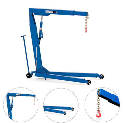 GUINCHO HIDRAULICO GIRAFA 1 TON. COM PROLOGADOR E RODA DE FERRO - G1000E BOVENAU